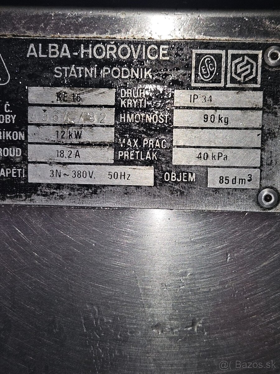 Varný kotol Alba Horovice 85l - 3