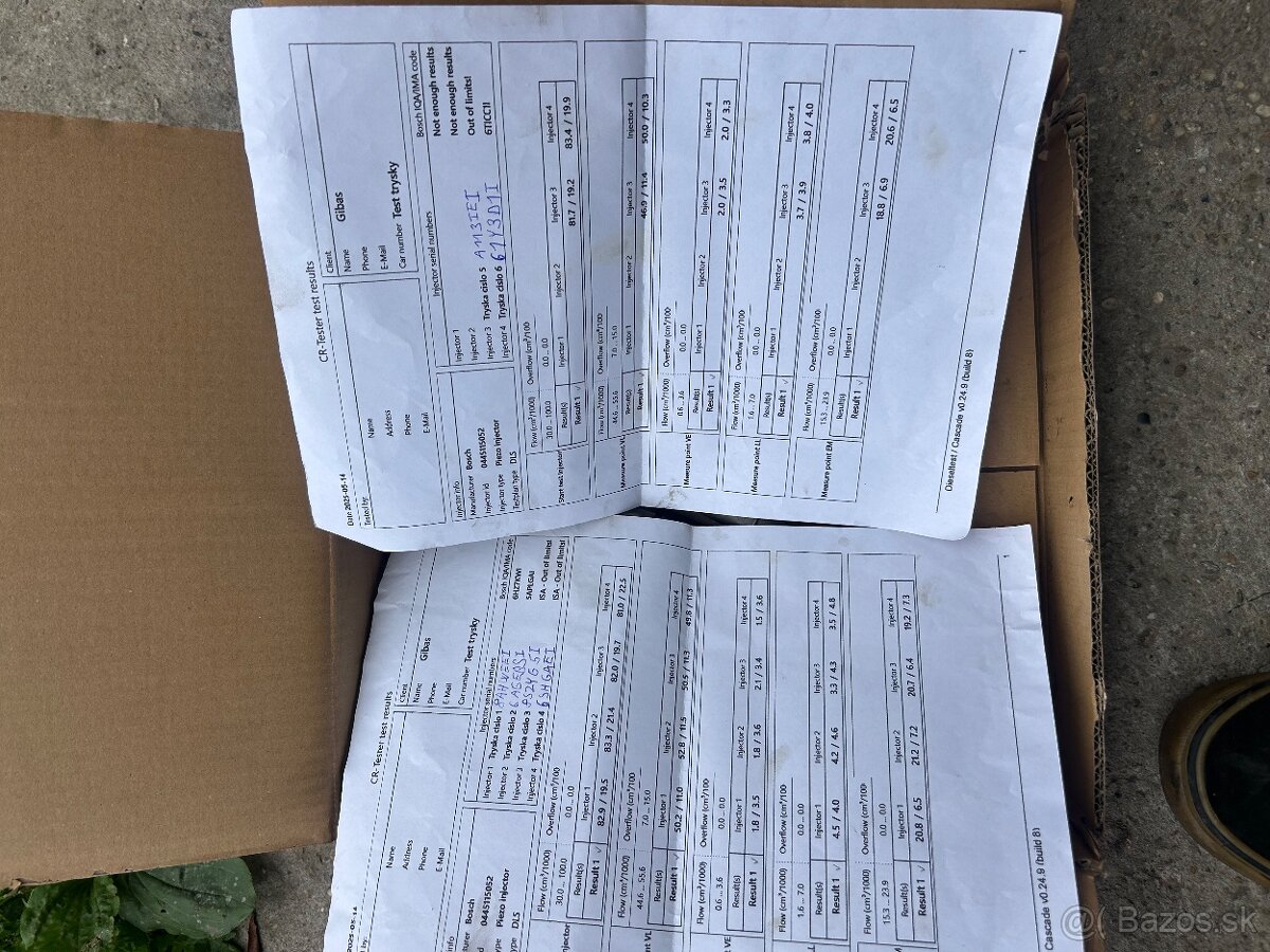 Vstrekovače 3.0 Tdi ASB - 3