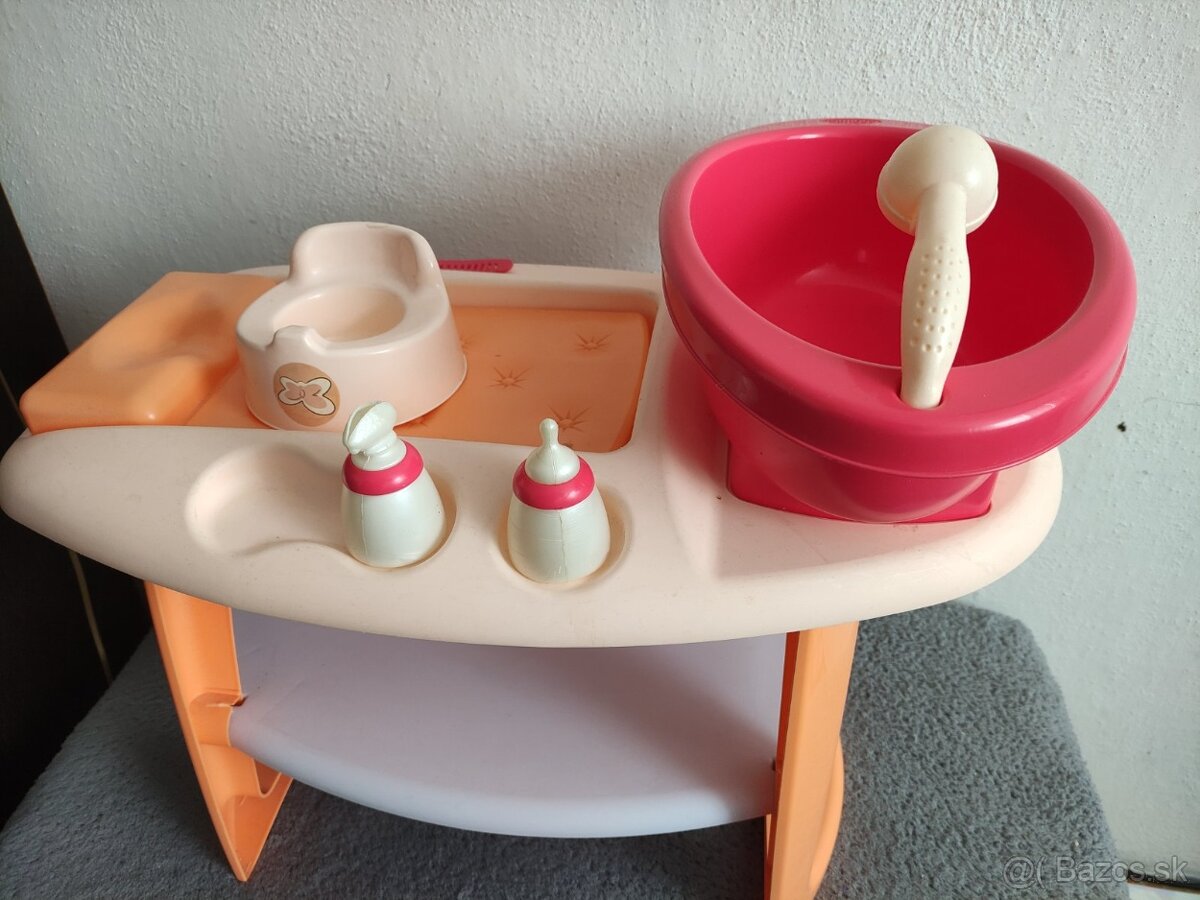 Prebaľovací pult s vaničkou+ bábika zdarma - 3