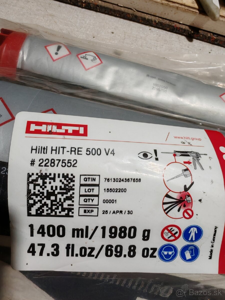 Chemická kotva Hilti 1400 ml - 3