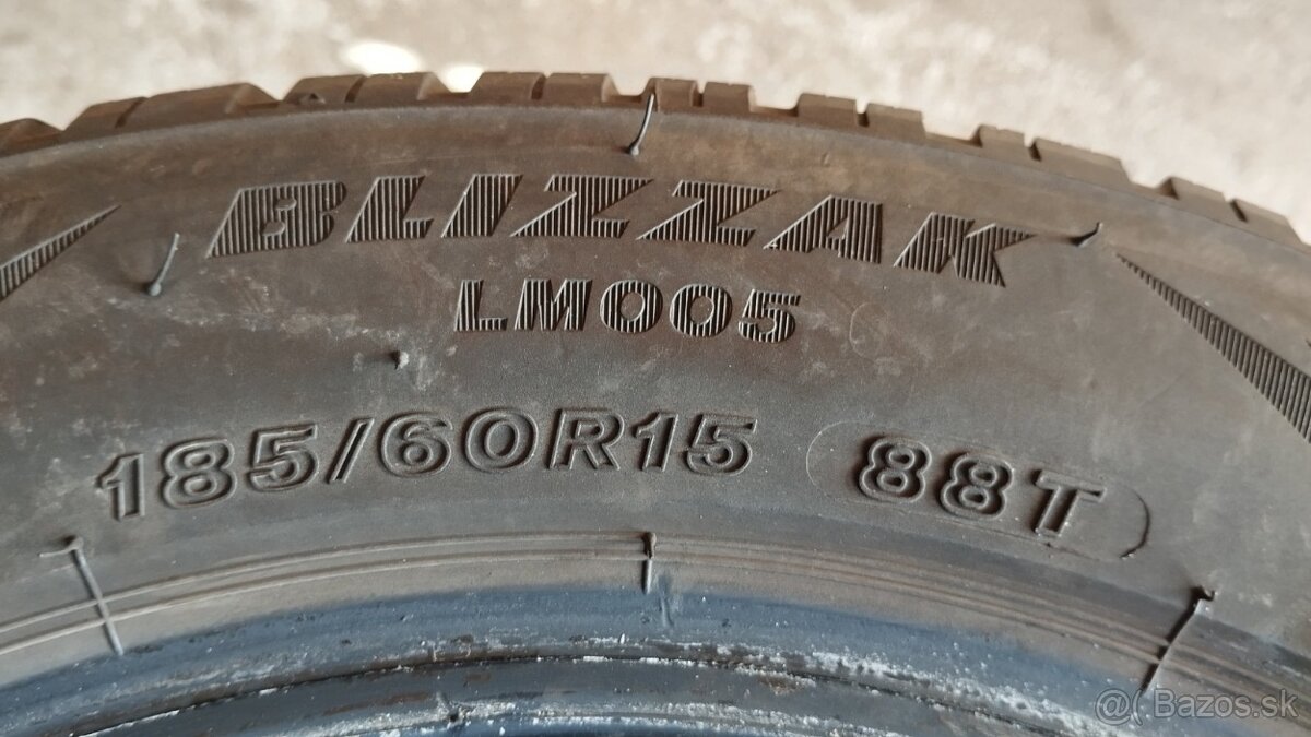 Sada zimnych pneumatik 185/60R15 BRIDGESTONE - 3