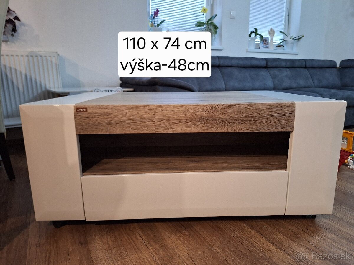 TV stolík + polica + konferečný stolík - 3
