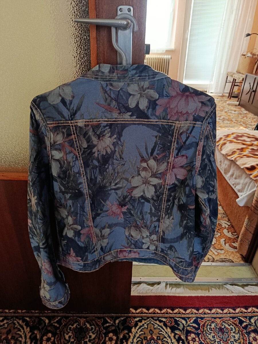 Dámska riflová elastická bunda obojstranná - 3