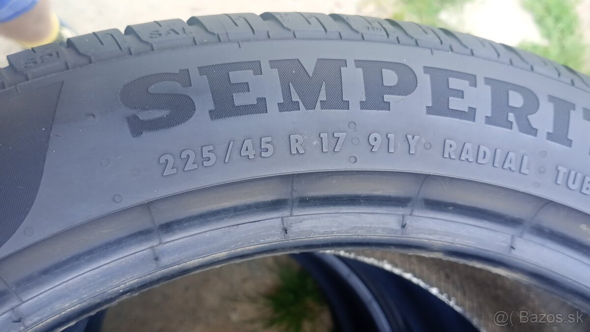 225/45 R17 letné pneumatiky semperit 3ks - 3