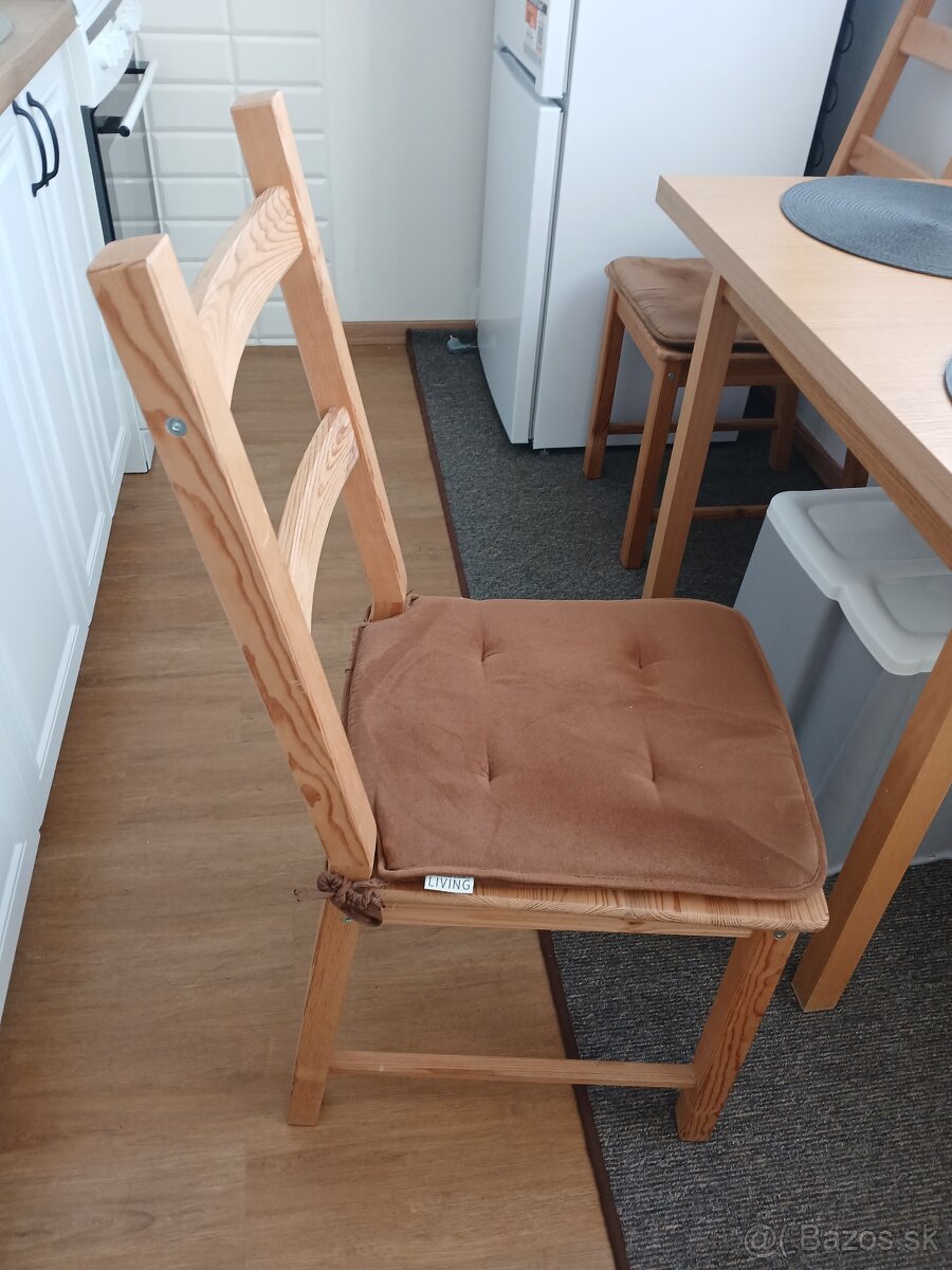 2 drevené stoličky Ivar Ikea - 3