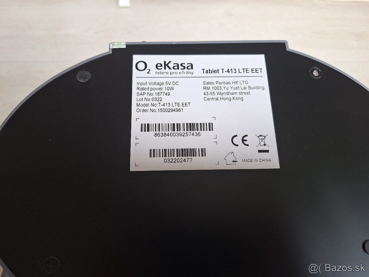 10" dotykový tablet O2 eKasa (T-413 LTE) s adaptérom - 3