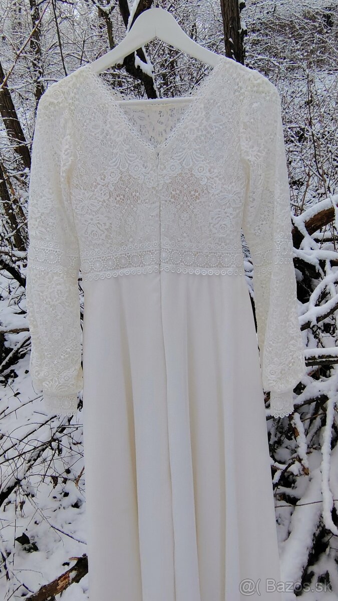 Boho svadobné šaty veľ. S / M - 3