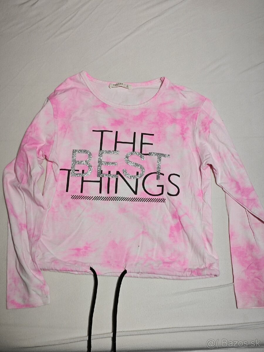 Detské dievčenské mikiny, dlhý rukáv, veľkosť 134-140 - 3