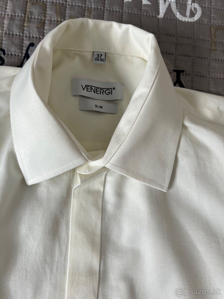 Košeľa krémová č. 37 - 3