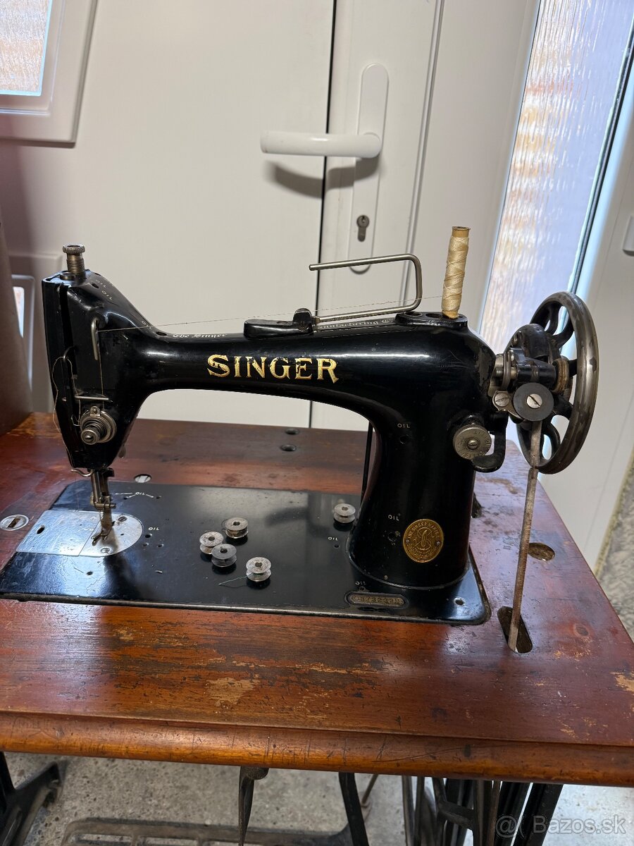 Singer starožitný šijací stroj - 3