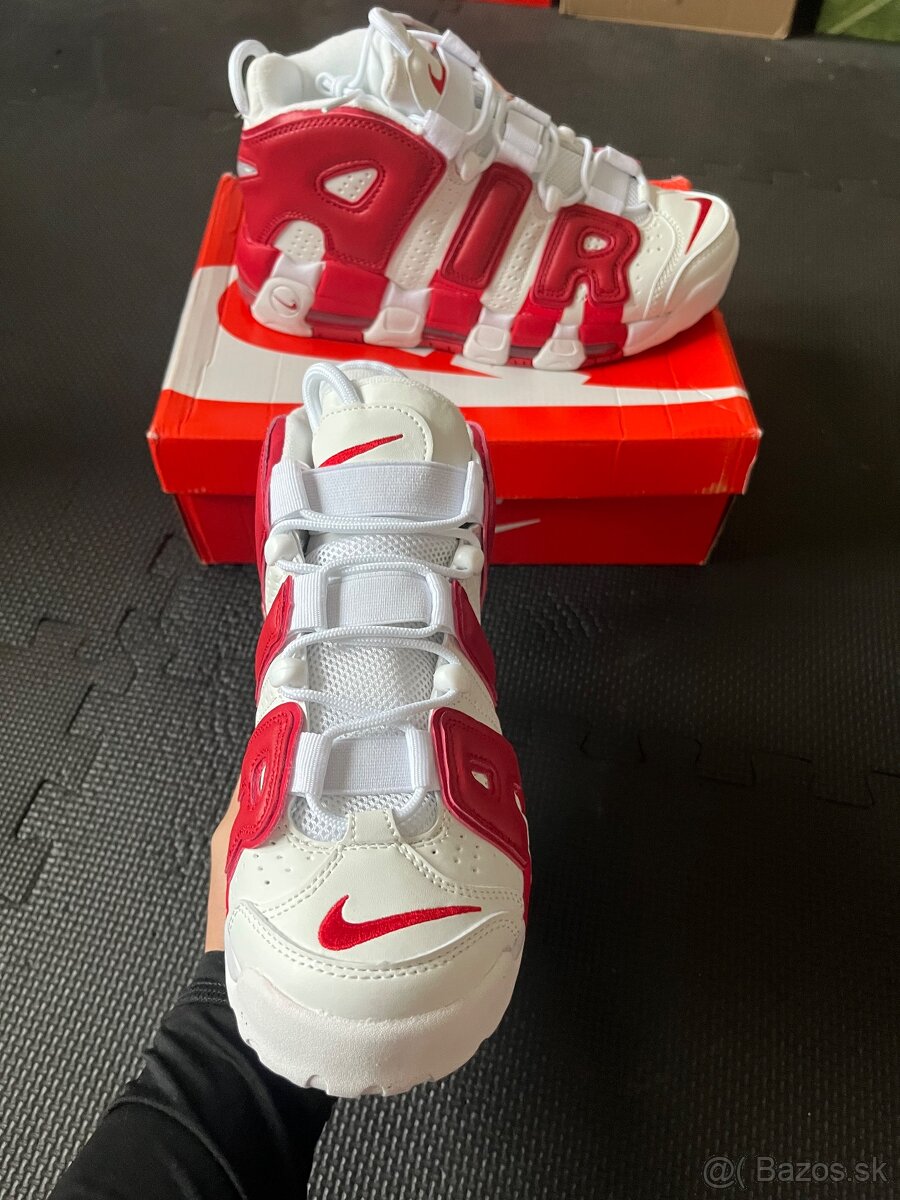 Nike Uptempo Cervene/Biele - 3