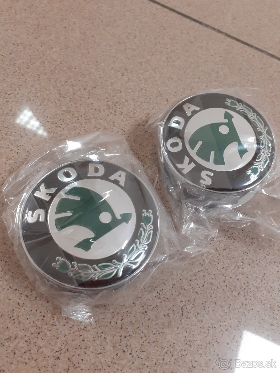 Stredové krytky kolies Škoda 60MM - 3