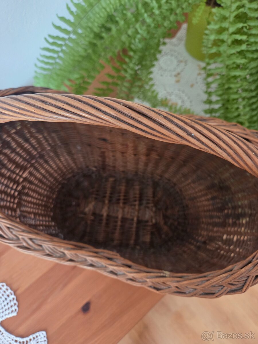 Maľovaný starožitný košík - 3