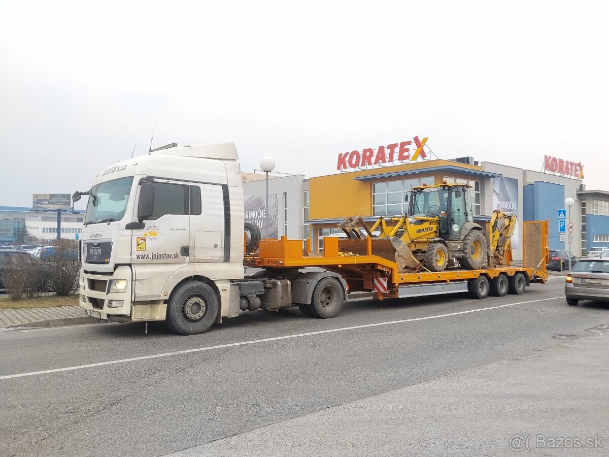 Autodoprava podvalníkom, prevoz strojov - 3