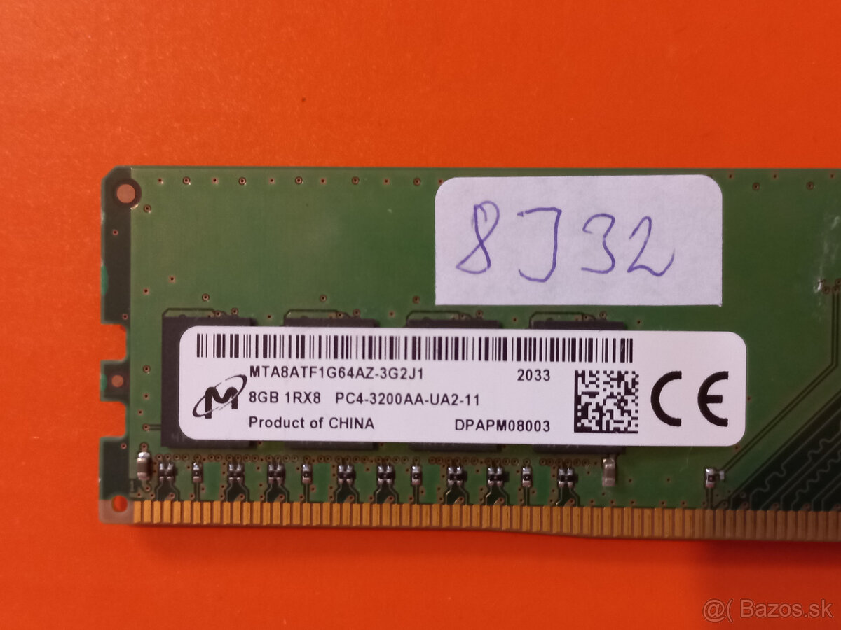 RAM 8GB DDR4-3200AA MIX UDIMM do PC - 3