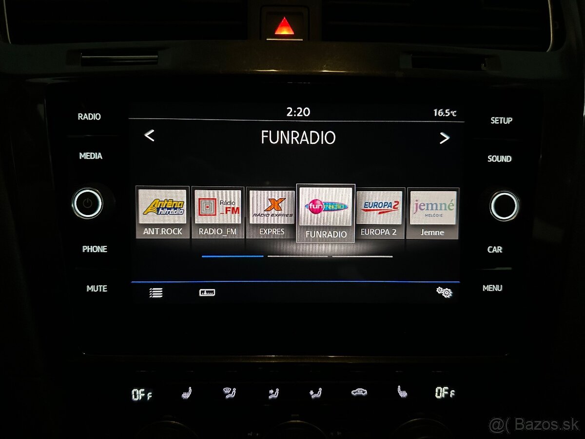Rádio MIB 2 celosklo vw golf 7 facelift - 3