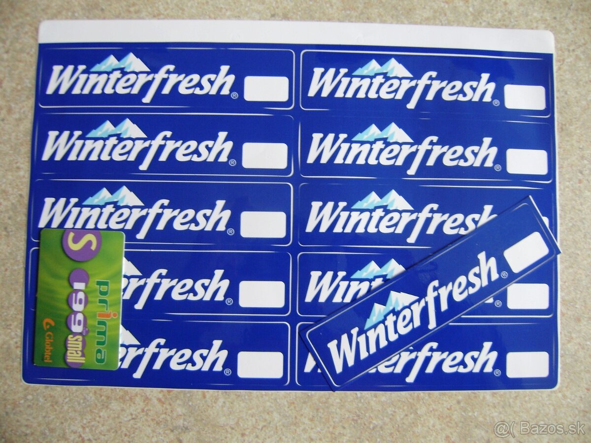 Predám, nálepky, žuvačky Wrigleys Winterfresh. - 3
