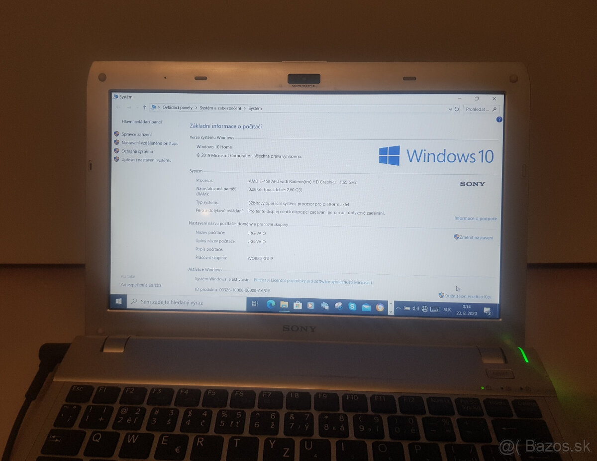 Notebook Sony PCG-31311M - 3