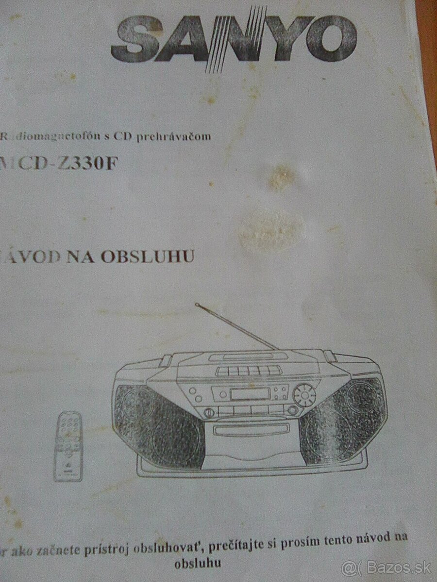 Predám retro rádiomagnetofon SANYO. - 3