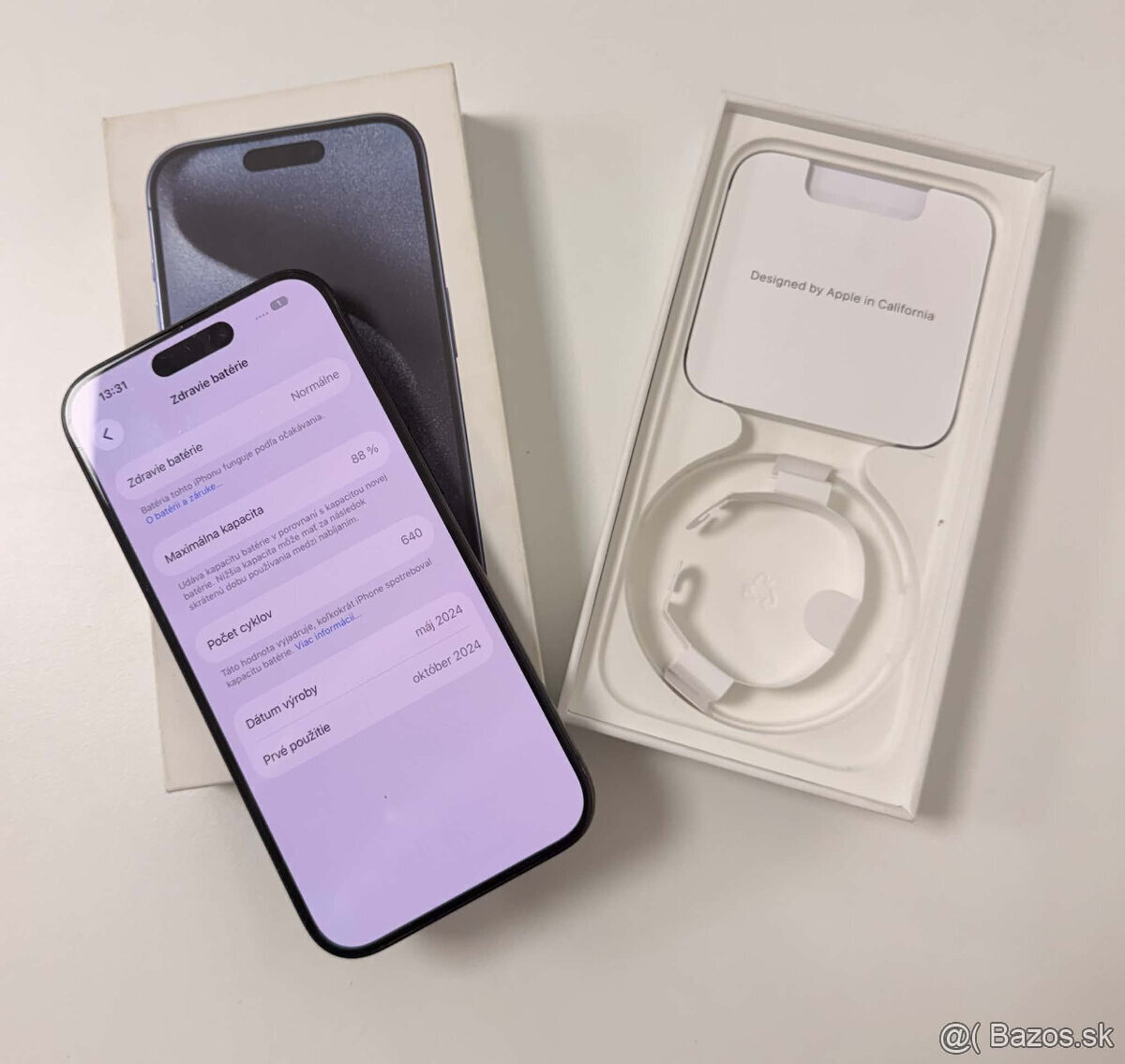 iPhone 15 Pro 128GB Blue Titanium - 3