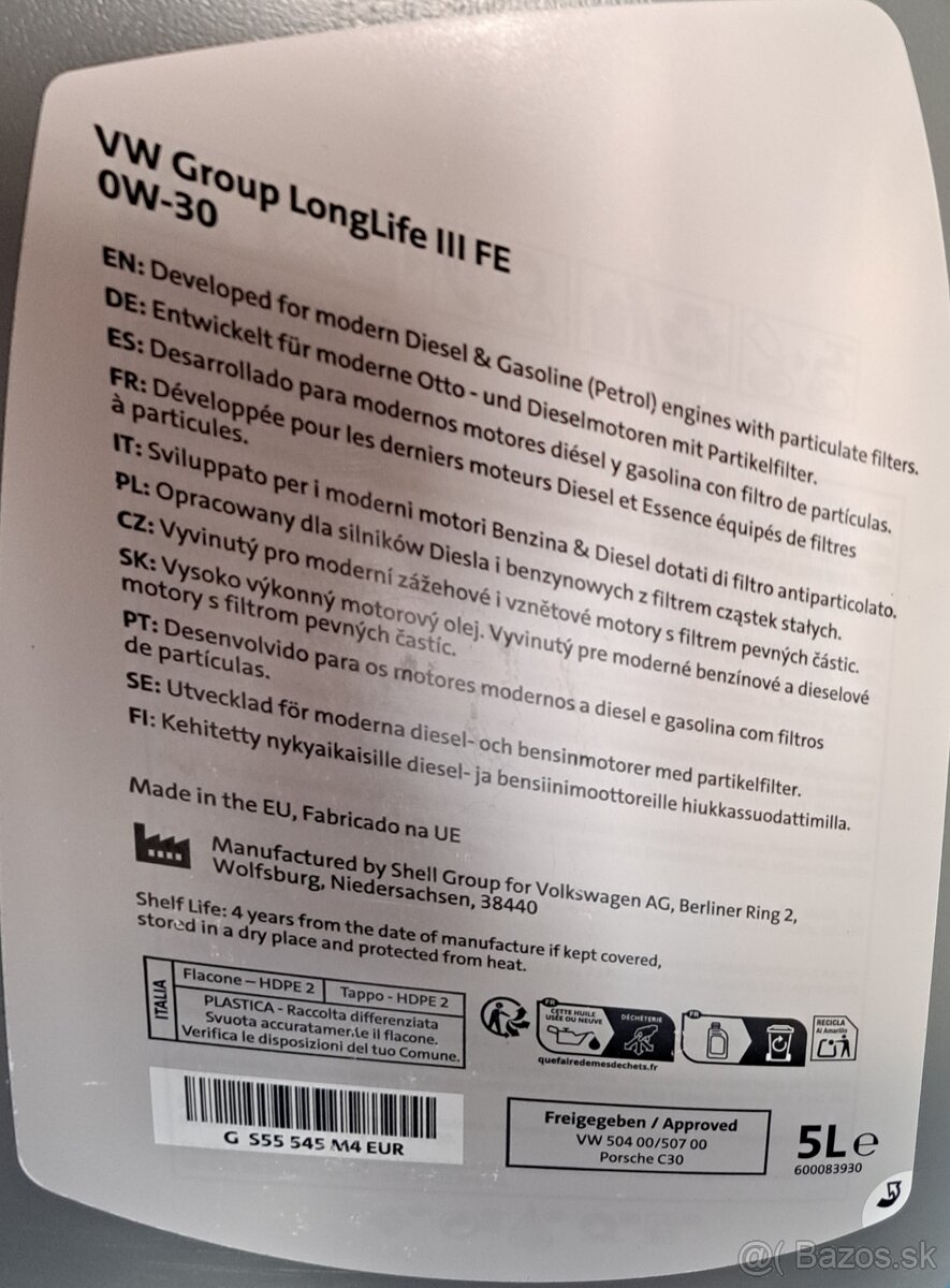 Motorovy olej + Filter Prislušenstvo - 3