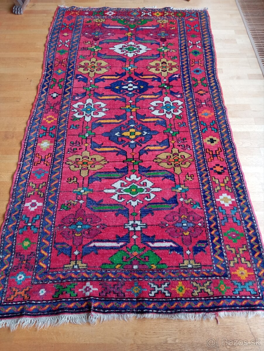 AKCIA ⭐Starožitný perzský koberec Karaja 260x140⭐ - 3