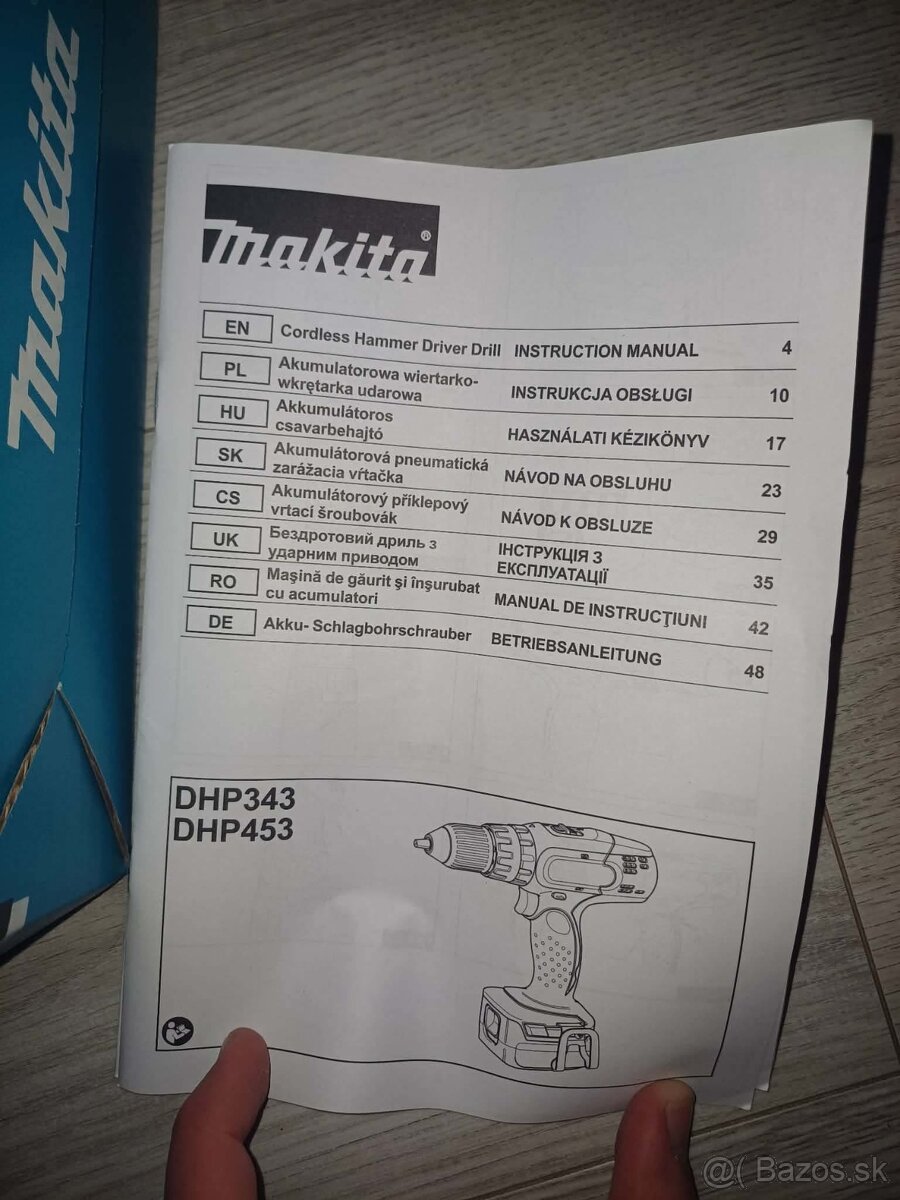 Vŕtačka Makita DHP453Z - 3
