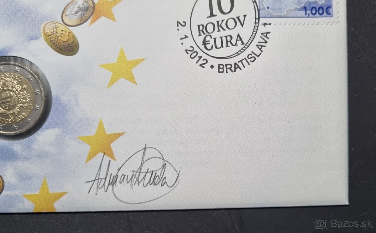 2011 2012 numizmaticka obalka Vysehrad, 10 rokov eura - 3