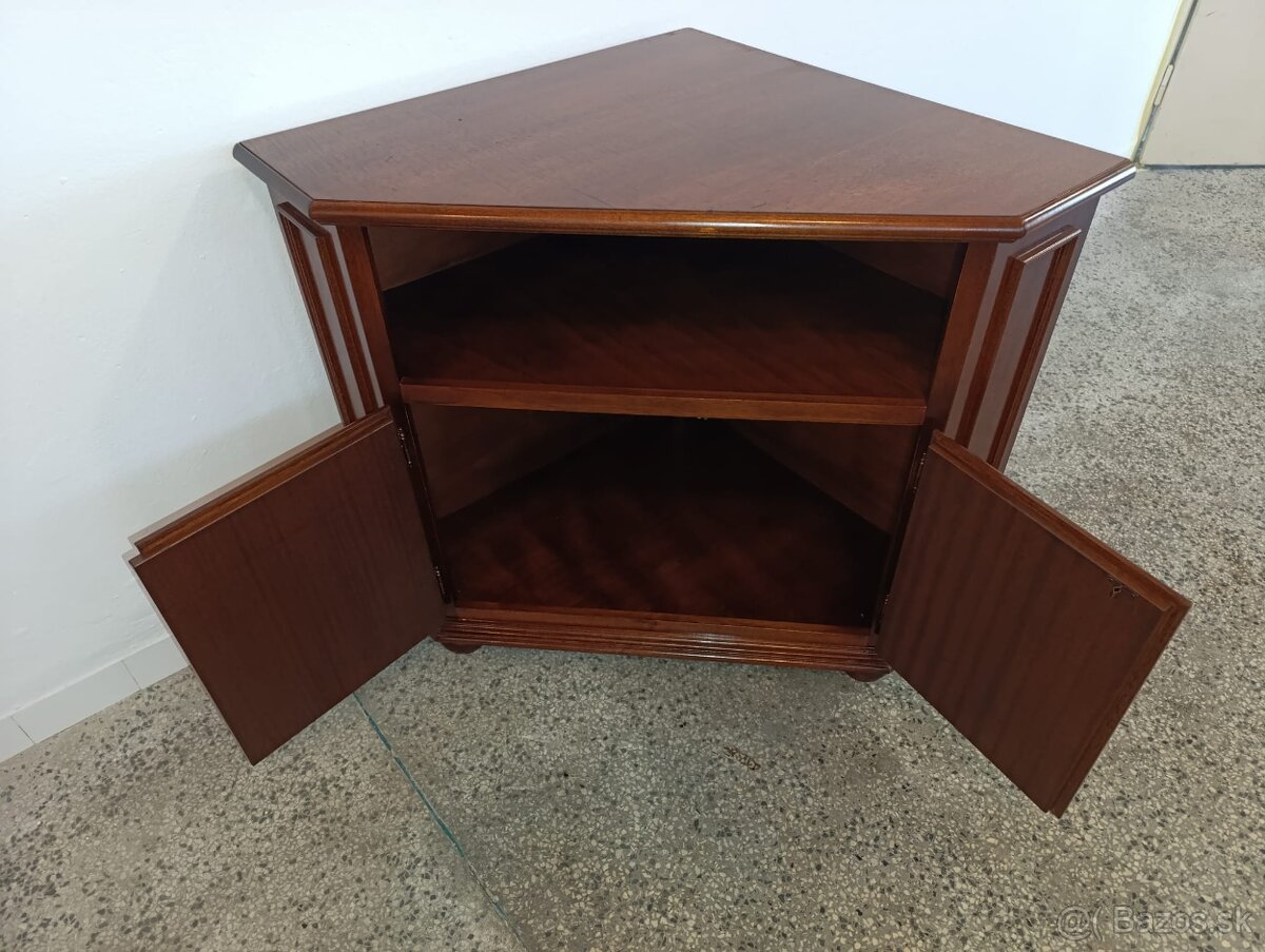 Rustikální rohová komoda, nábytek z masívu - 3