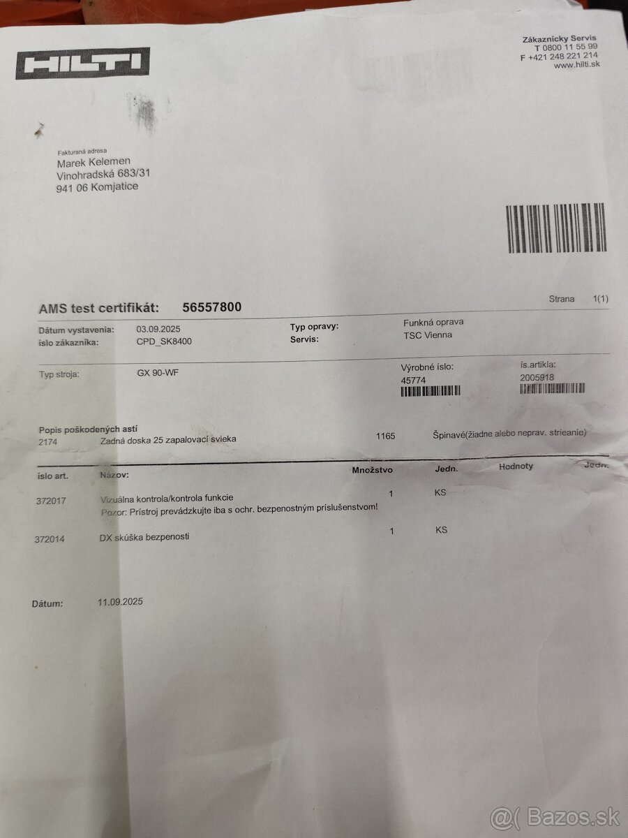 Hilti GX90--WF klincovačka - 3