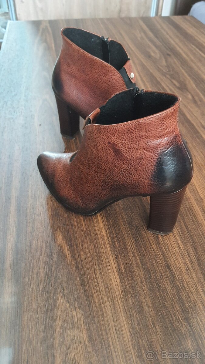 kožené kotníčky č.37 - 3