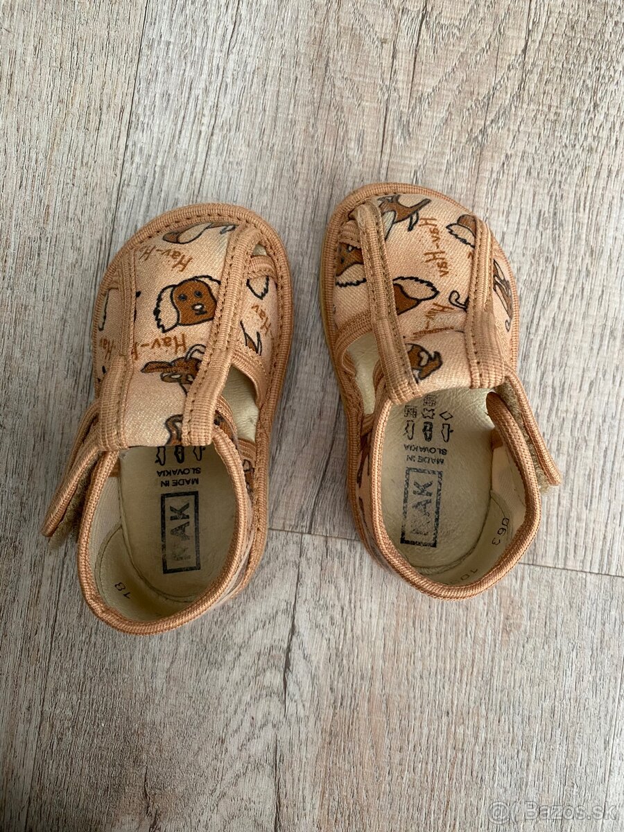 Obuv na prvé kroky| veľ. 18 (2 ks) - 3