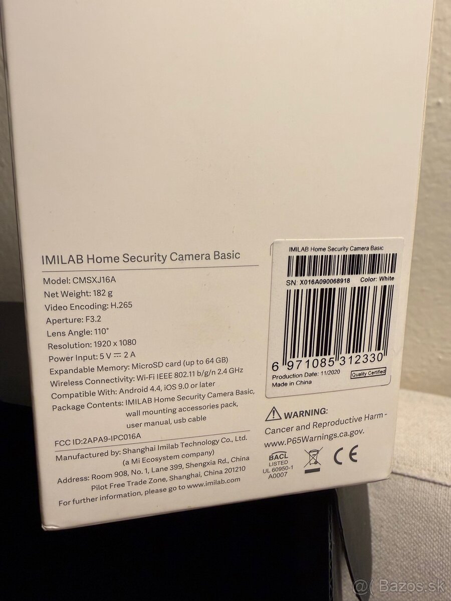 Bezpecnostna kamera IMILAB Home Security Camera Basic WiFi - 3