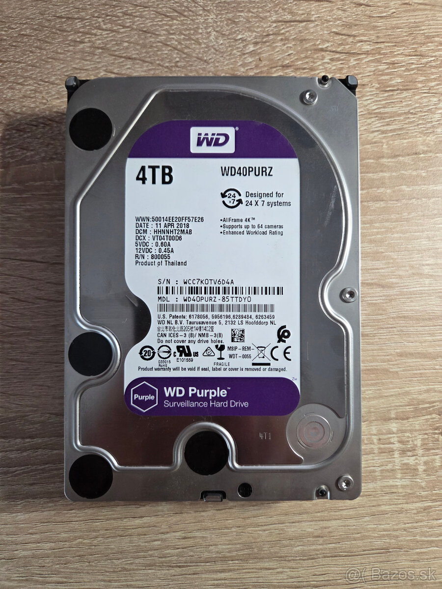 WD Blue, Red, Purple 1TB, 3TB, 4TB - 3