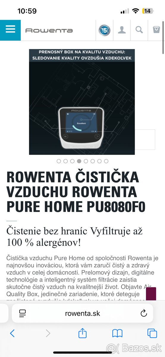 Čistička vzduchu Rowenta PU8080F0 - 3