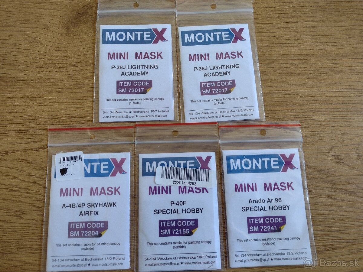 Plastikové modely 1:72 Masky - 3