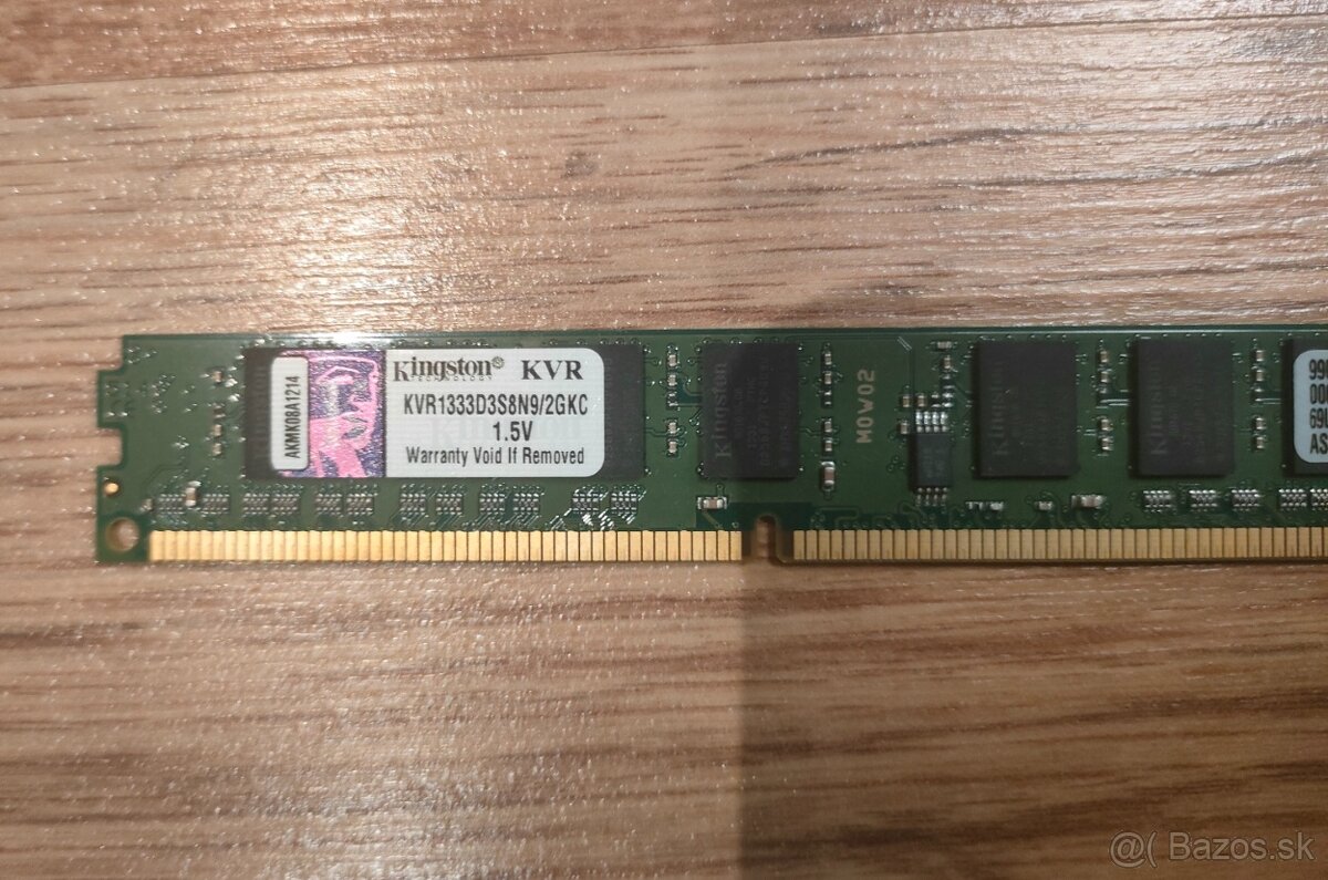 Pamäť RAM Kingston 2GB DDR3-1333 - 3