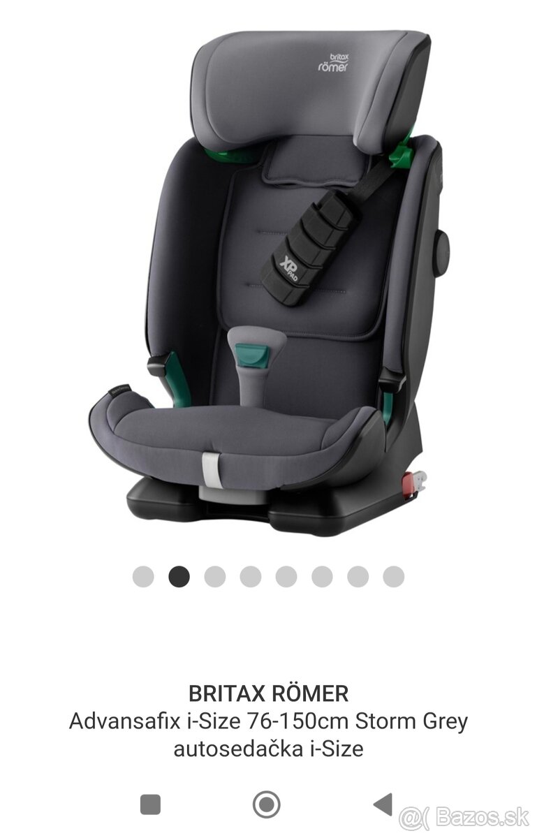 Autosedačka Britax Römer Advansafix i-Size 76-150cm - 3