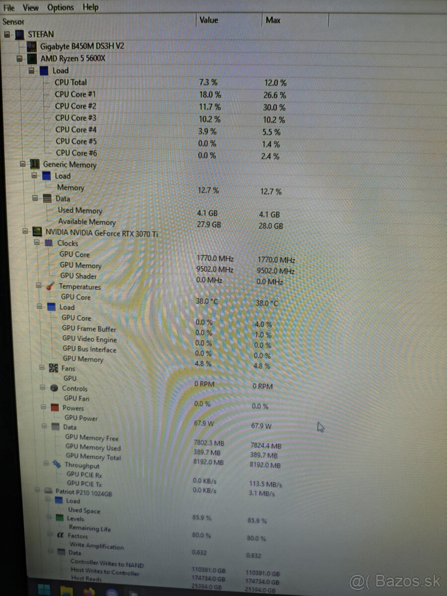 Herný PC R5 5600X | RTX 3070Ti | 32GB DDR4| - 3