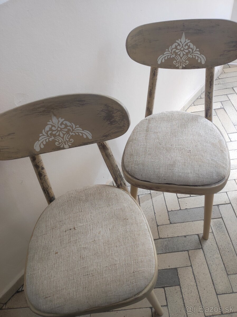 Stoličky,stolík,bedna Provence - 3