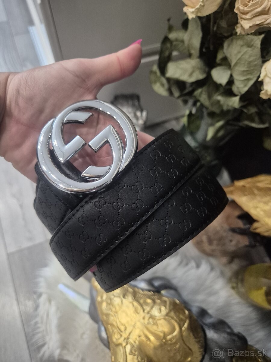 Gucci kožený opasok - 3