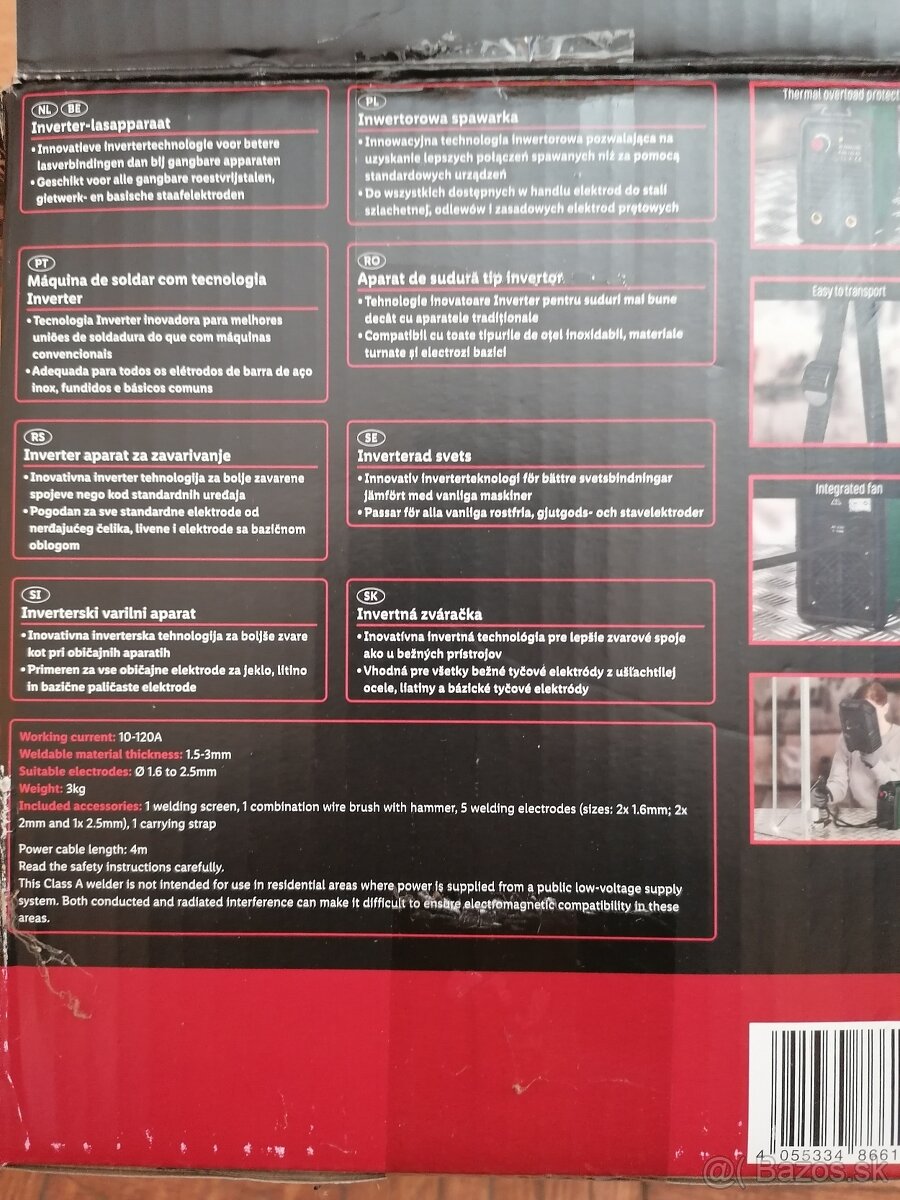 Zvárací invertor Parkside PISG 120D5 - 3