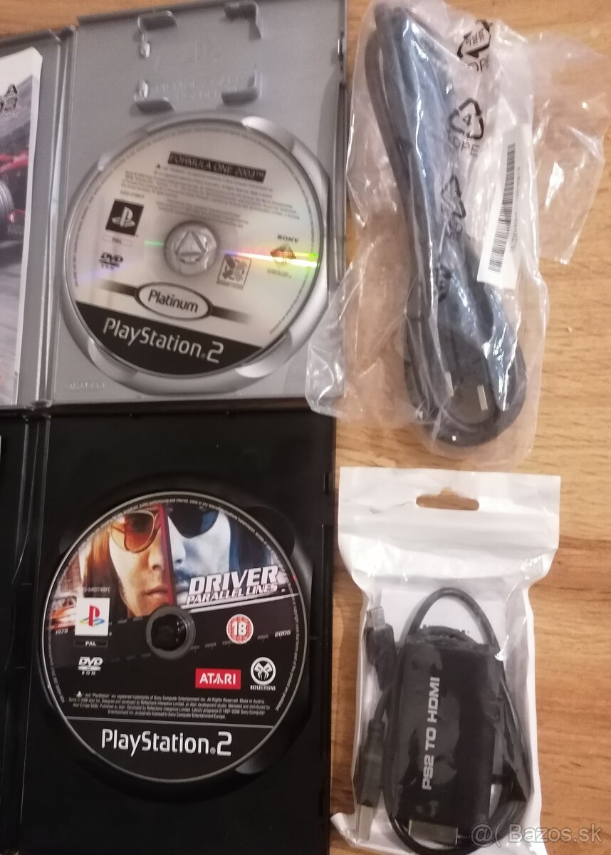 Playstation 2 F1 + Driver + HDMI redukcia + kabel - 3