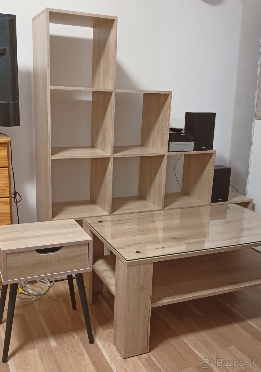 Nočný stolík v dekore dub sonoma - 3