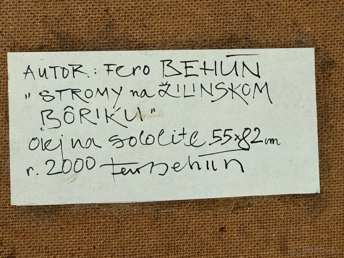 Originál olejomaľba - František Behúň-signovane - 3