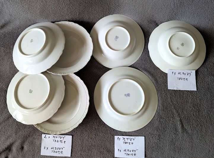 Taniere + krčahy porcelánové/retro - 3
