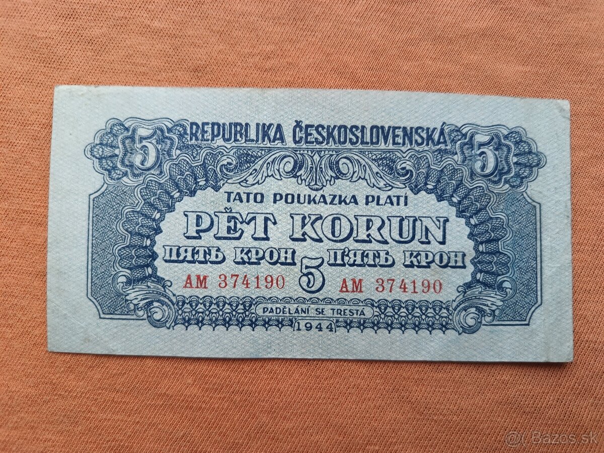 Bankovky ČSR - 6 - 3