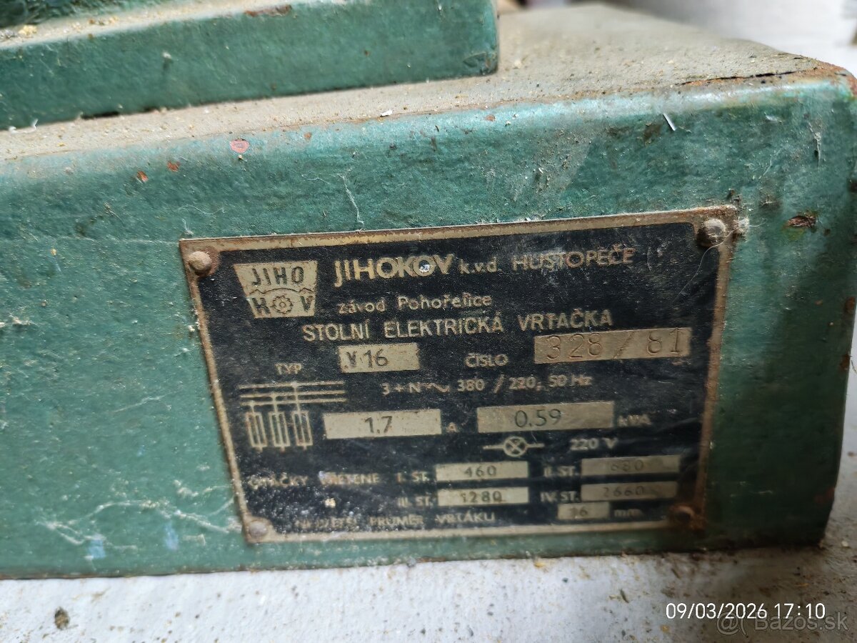 Stolná vrtačka Jihokov - 3