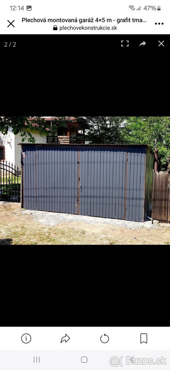 Plechová garáž v 1.triede - 3