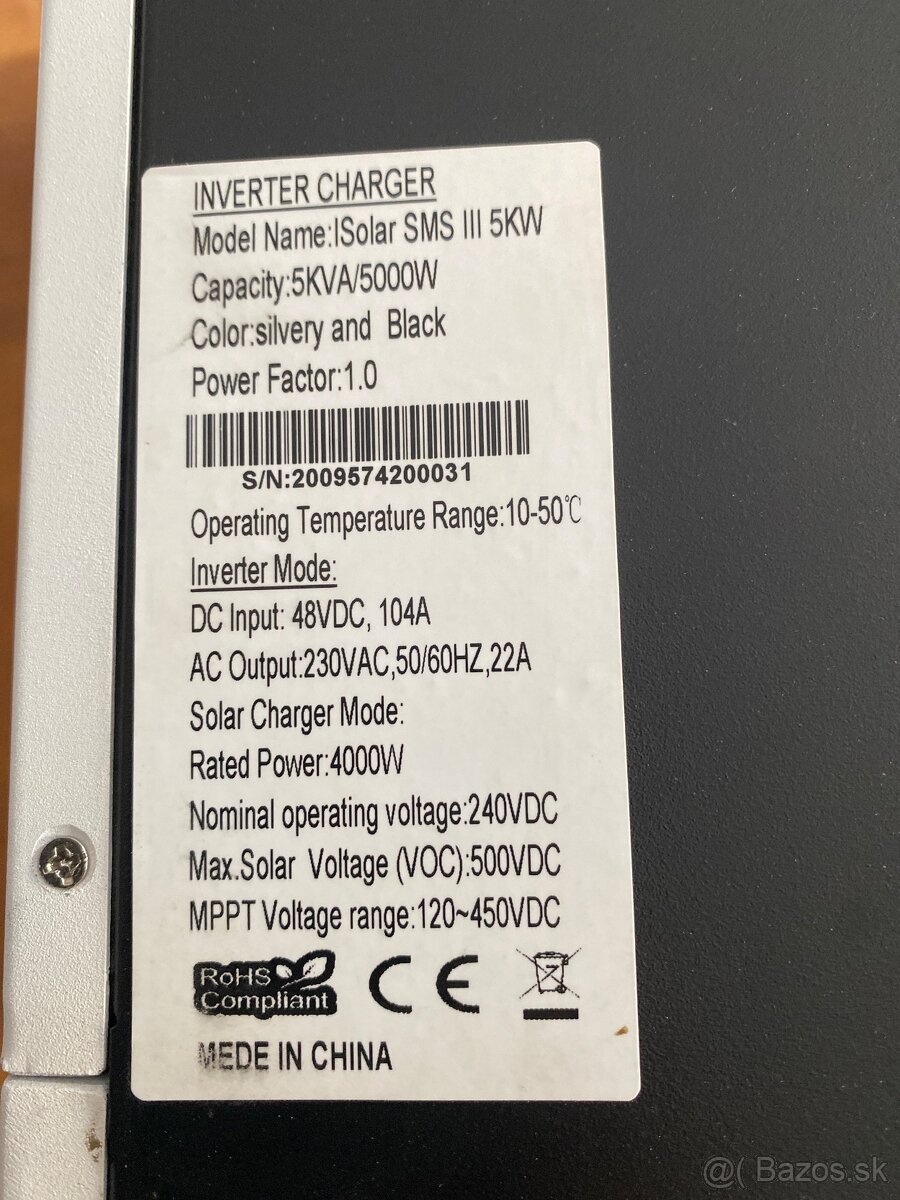 Hybridný menič EASun 5 kW - 3